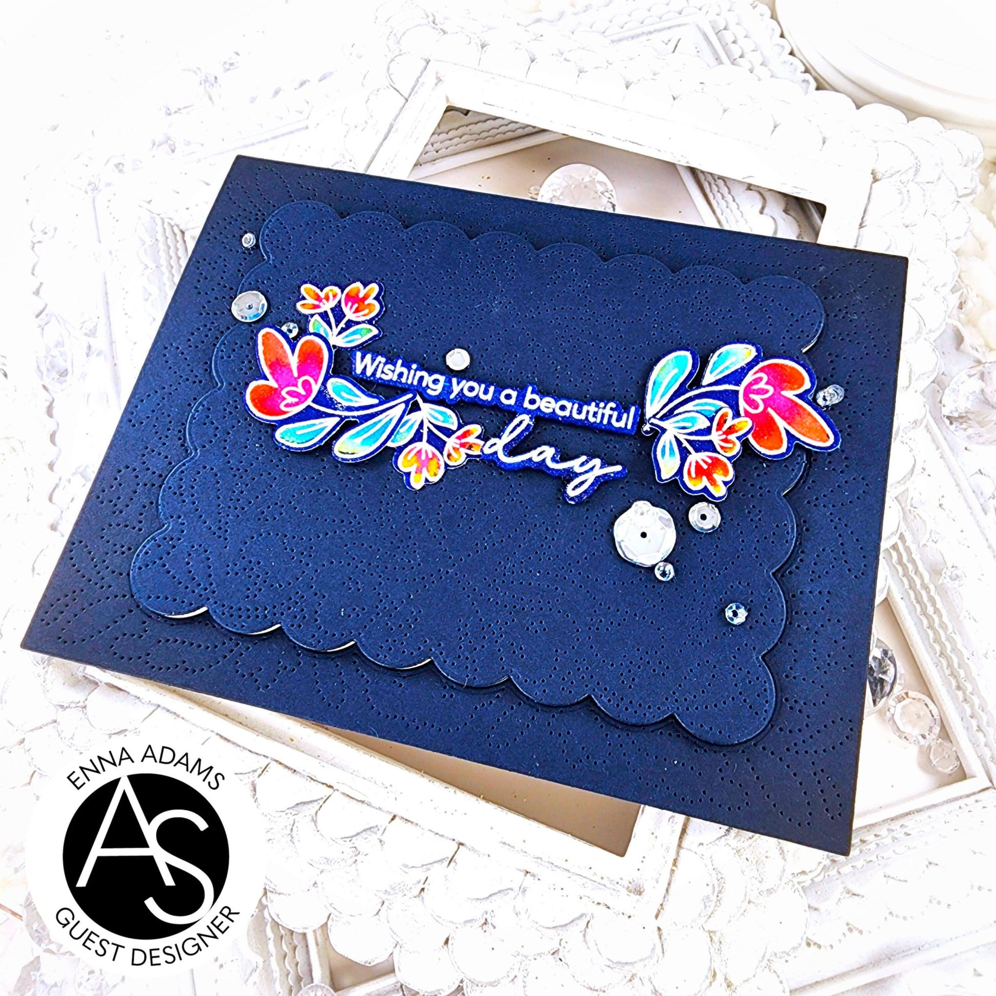 Alex Syberia Designs Charming Flora Cover Die - CraftSource Market: Craft Supplies & Kits Papercraft > Dies > Metal Cutting Dies