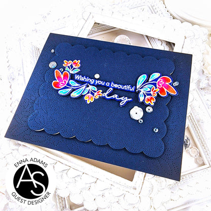Alex Syberia Designs Charming Flora Cover Die - CraftSource Market: Craft Supplies & Kits Papercraft > Dies > Metal Cutting Dies