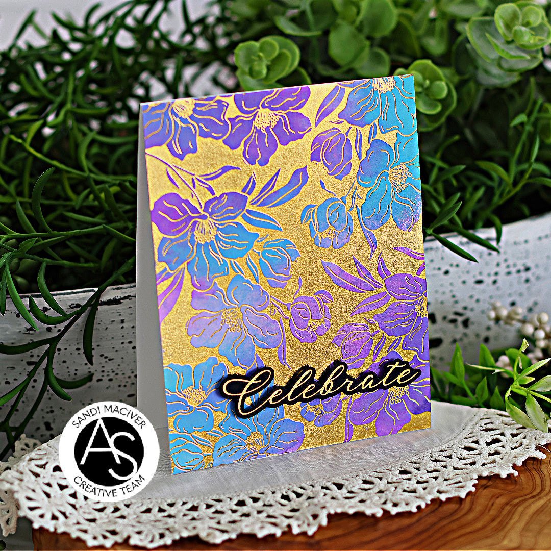 Alex Syberia Designs Charming Floral Background Stencil Set - CraftSource Market: Craft Supplies & Kits Papercraft > Stencils