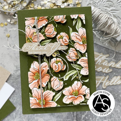 Alex Syberia Designs Charming Floral Background Stencil Set - CraftSource Market: Craft Supplies & Kits Papercraft > Stencils