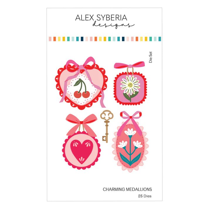 Alex Syberia Designs Charming Medallions Die Set - CraftSource Market: Craft Supplies & Kits Papercraft > Dies > Metal Cutting Dies