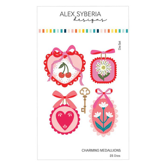Alex Syberia Designs Charming Medallions Die Set - CraftSource Market: Craft Supplies & Kits Papercraft > Dies > Metal Cutting Dies