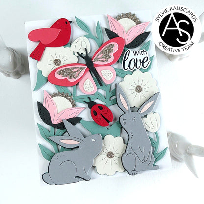Alex Syberia Designs Cheerful Meadow Die Set - CraftSource Market: Craft Supplies & Kits Papercraft > Dies > Metal Cutting Dies