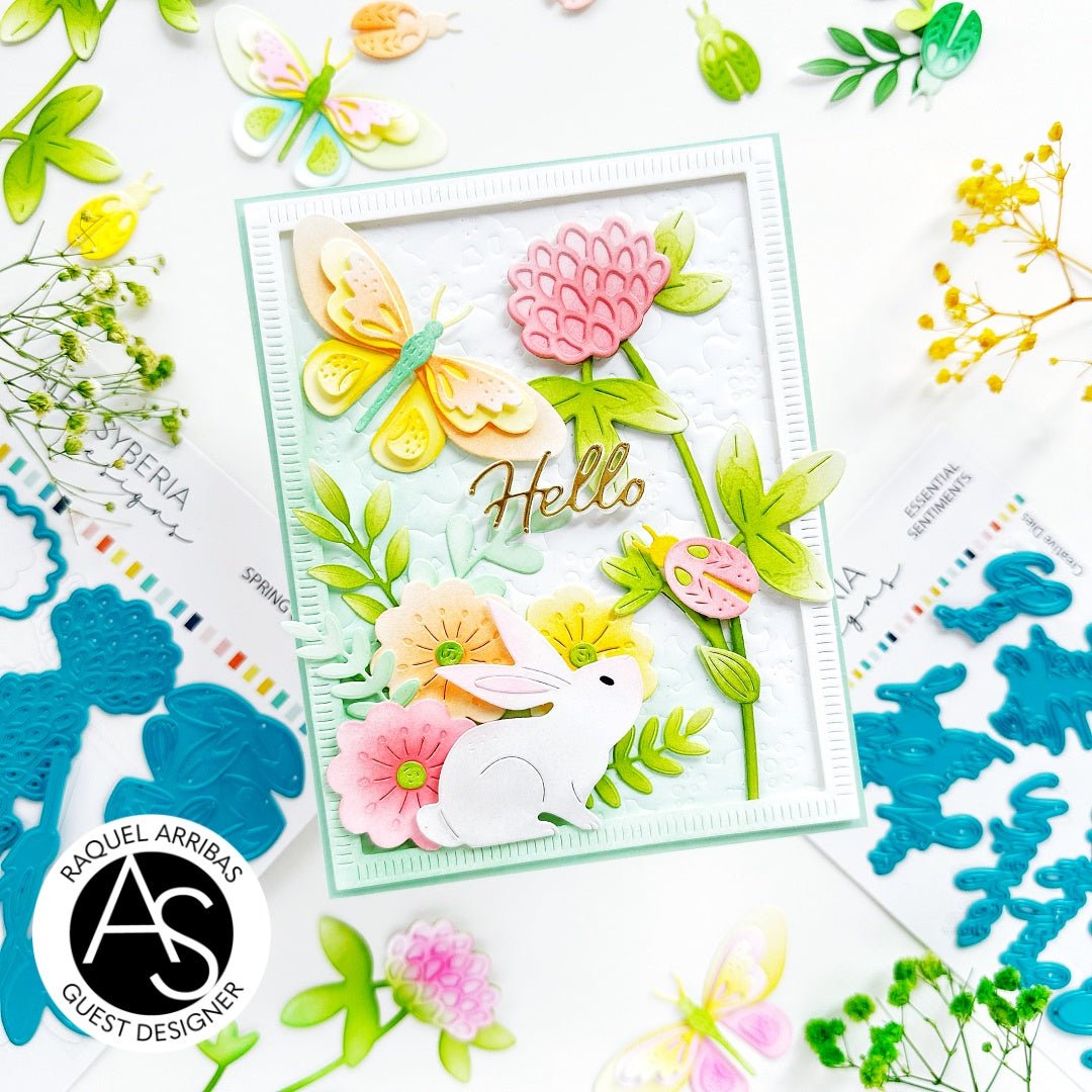 Alex Syberia Designs Cheerful Meadow Die Set - CraftSource Market: Craft Supplies & Kits Papercraft > Dies > Metal Cutting Dies