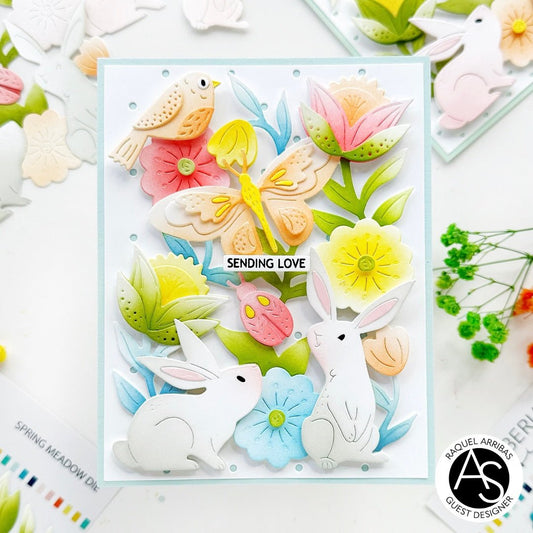 Alex Syberia Designs Cheerful Meadow Die Set - CraftSource Market: Craft Supplies & Kits Papercraft > Dies > Metal Cutting Dies