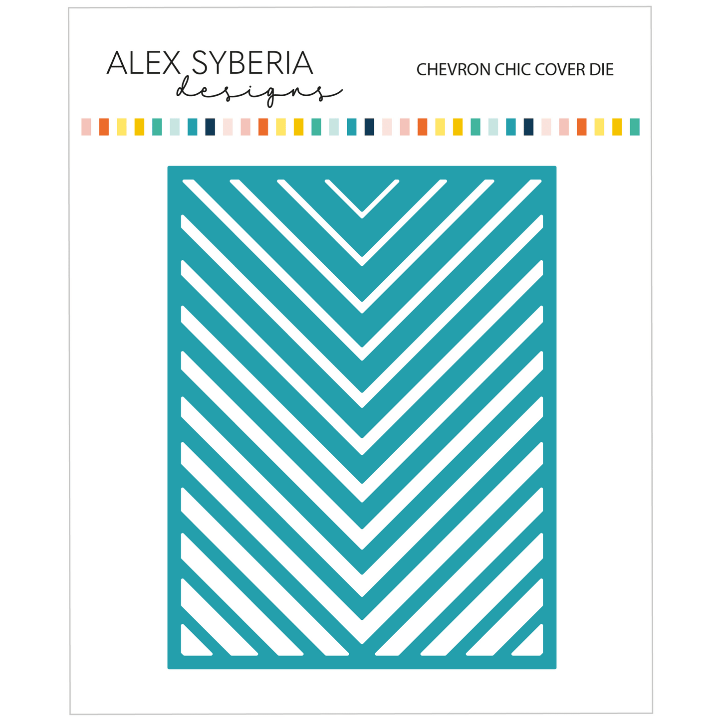 Alex Syberia Designs Chevron Chic Cover Die - CraftSource Market: Craft Supplies & Kits Papercraft > Dies > Metal Cutting Dies