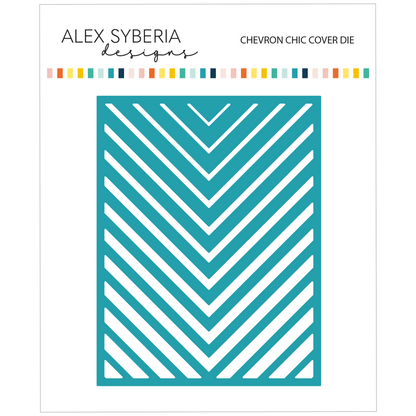 Alex Syberia Designs Chevron Chic Cover Die - CraftSource Market: Craft Supplies & Kits Papercraft > Dies > Metal Cutting Dies