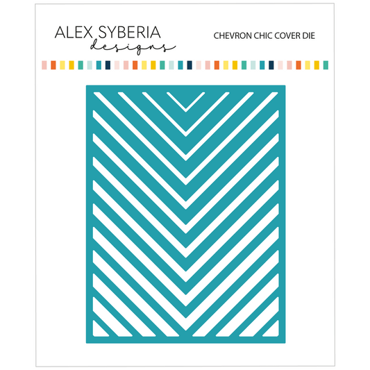 Alex Syberia Designs Chevron Chic Cover Die - CraftSource Market: Craft Supplies & Kits Papercraft > Dies > Metal Cutting Dies