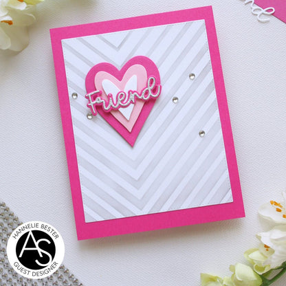 Alex Syberia Designs Chevron Chic Stencil - CraftSource Market: Craft Supplies & Kits Papercraft > Stencils