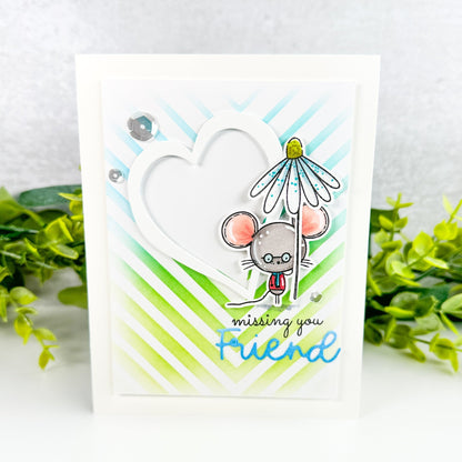 Alex Syberia Designs Chevron Chic Stencil - CraftSource Market: Craft Supplies & Kits Papercraft > Stencils