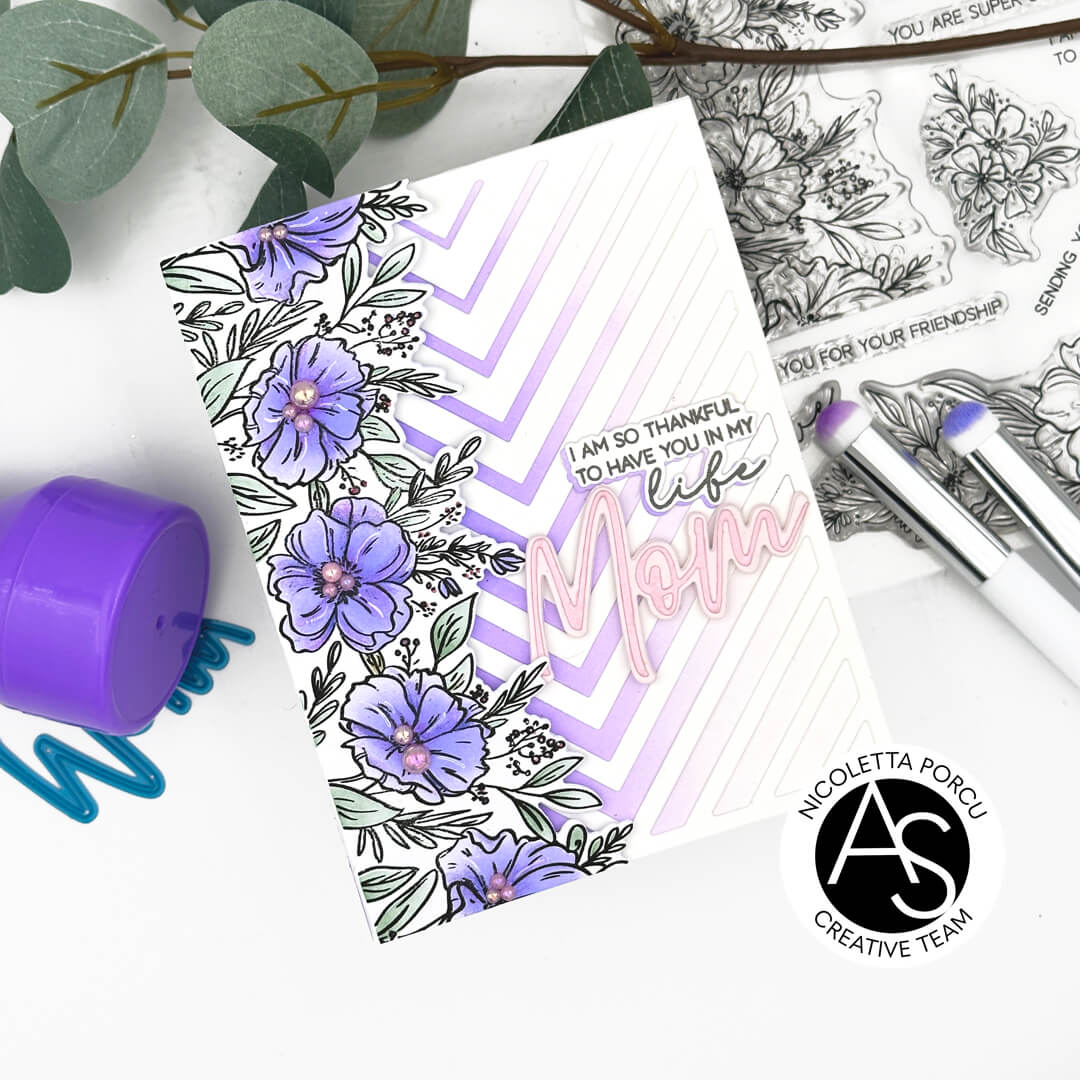 Alex Syberia Designs Chevron Chic Stencil - CraftSource Market: Craft Supplies & Kits Papercraft > Stencils