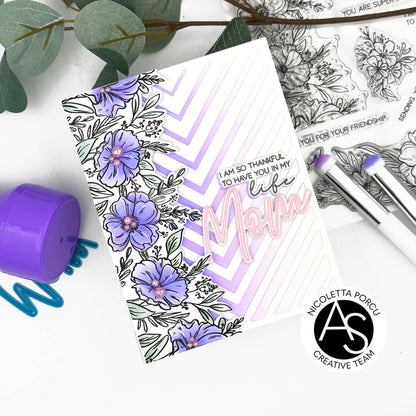Alex Syberia Designs Chevron Chic Stencil - CraftSource Market: Craft Supplies & Kits Papercraft > Stencils