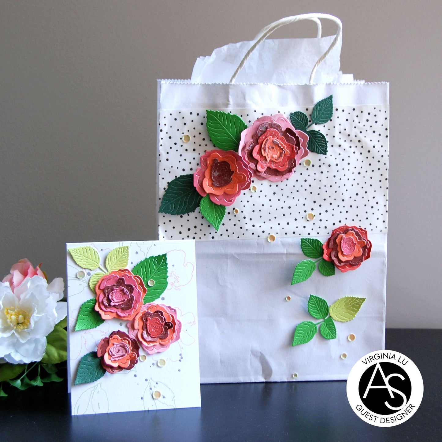 Alex Syberia Designs Chic Roses Layering Die Set - CraftSource Market: Craft Supplies & Kits Papercraft > Dies > Metal Cutting Dies