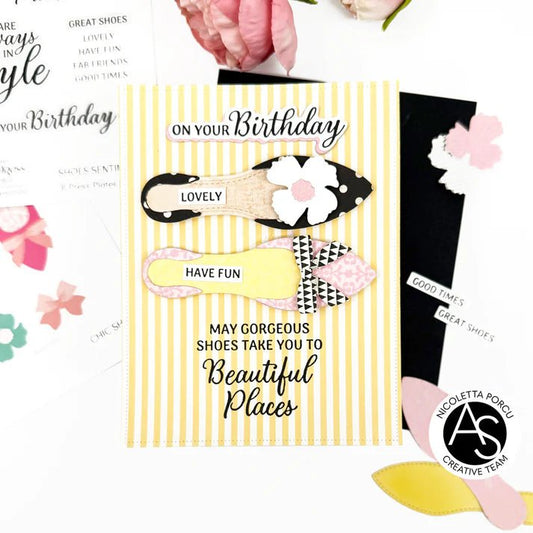 Alex Syberia Designs Chic Shoes Die Set - CraftSource Market: Craft Supplies & Kits Papercraft > Dies > Metal Cutting Dies