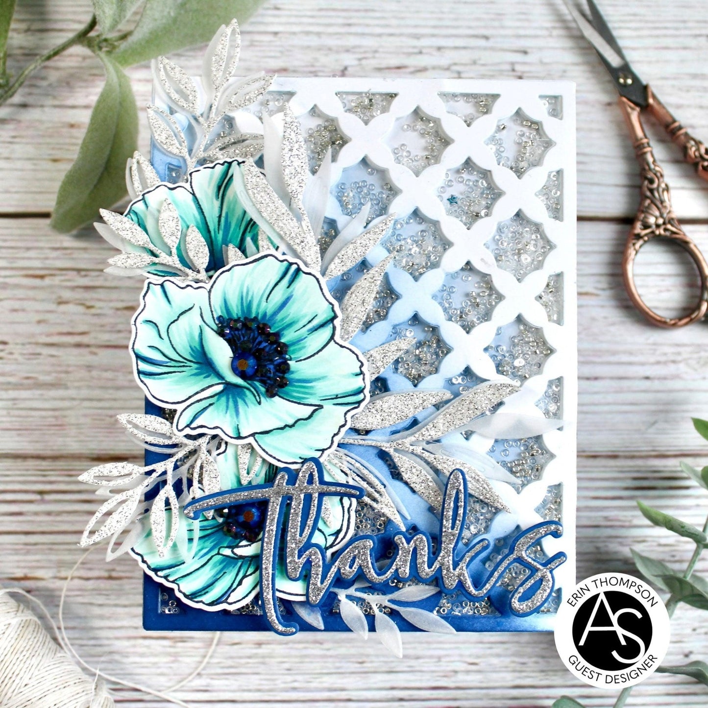Alex Syberia Designs Cindy Lou's Poppies Die Set - CraftSource Market: Craft Supplies & Kits Papercraft > Dies > Metal Cutting Dies