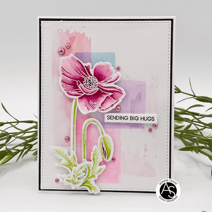 Alex Syberia Designs Cindy Lou's Poppies Die Set - CraftSource Market: Craft Supplies & Kits Papercraft > Dies > Metal Cutting Dies