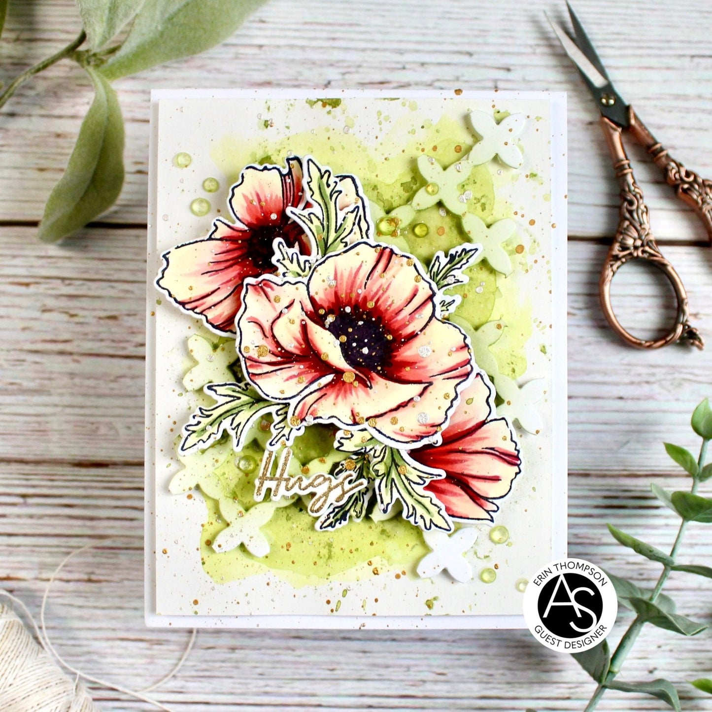 Alex Syberia Designs Cindy Lou's Poppies Die Set - CraftSource Market: Craft Supplies & Kits Papercraft > Dies > Metal Cutting Dies