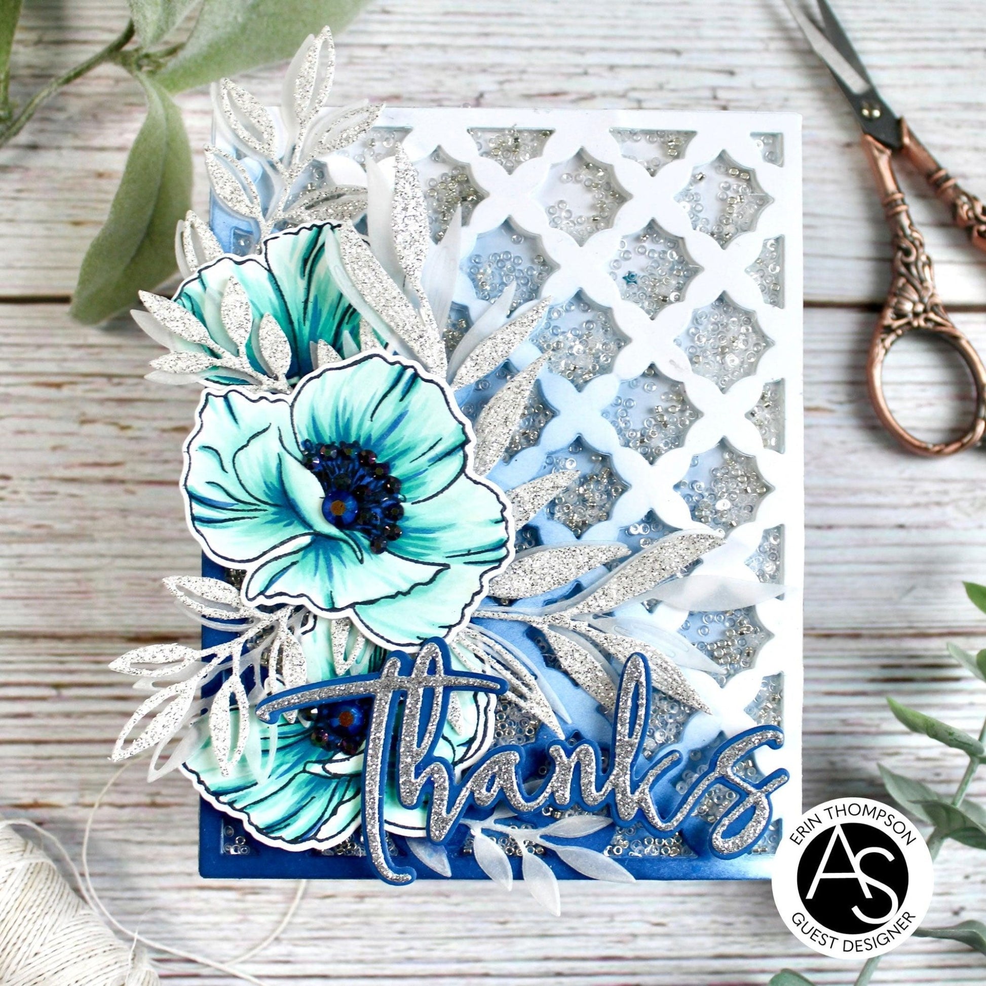 Alex Syberia Designs Cindy Lou's Poppies Stamp Set - CraftSource Market: Craft Supplies & Kits Papercraft > Stamps > Photopolymer Stamps