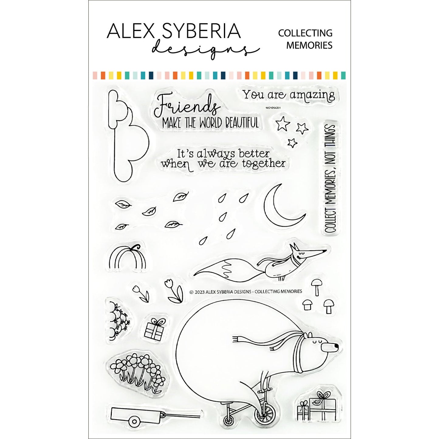 Alex Syberia Designs Collecting Memories Stamp Set - CraftSource Market: Craft Supplies & Kits Papercraft > Stamps > Photopolymer Stamps