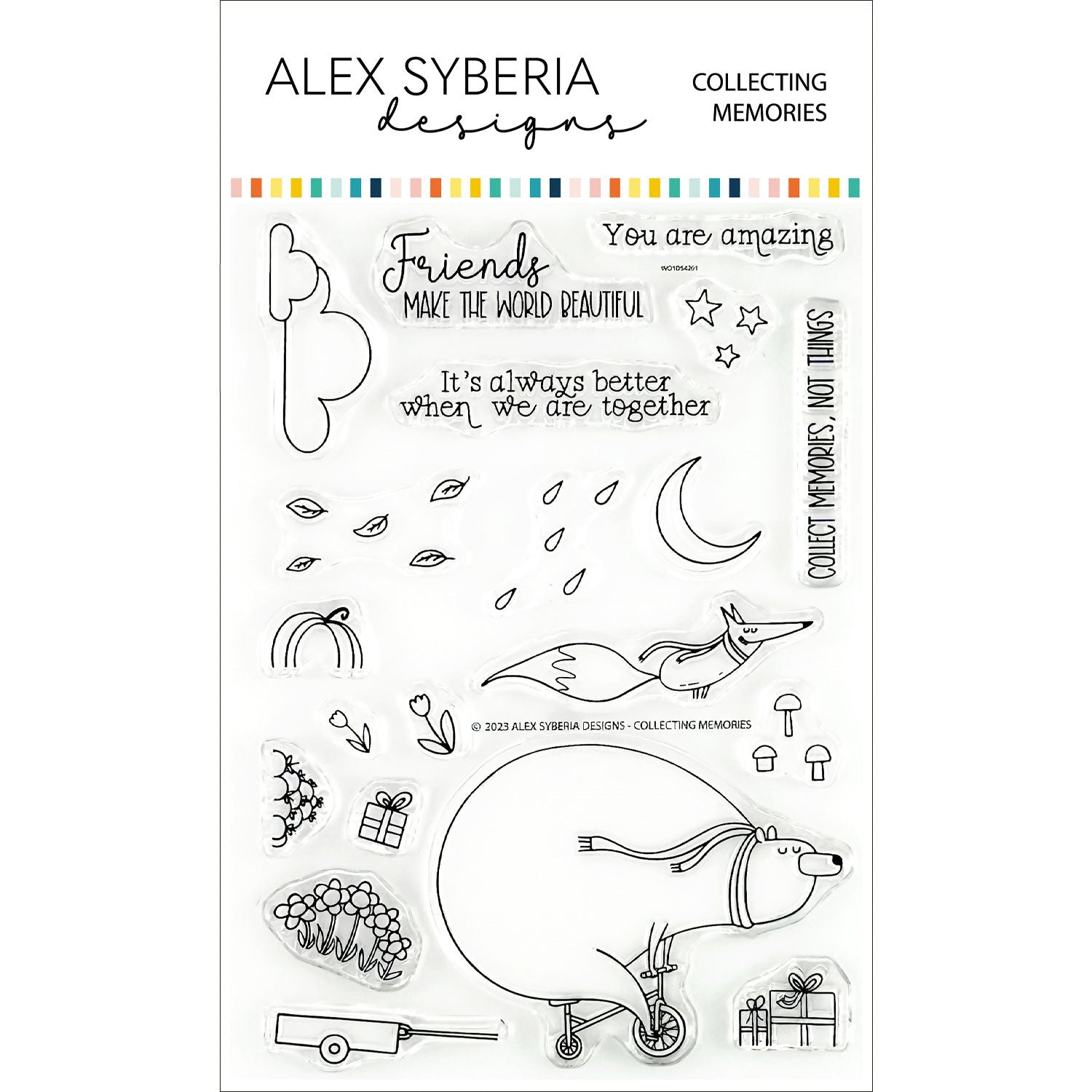 Alex Syberia Designs Collecting Memories Stamp Set - CraftSource Market: Craft Supplies & Kits Papercraft > Stamps > Photopolymer Stamps