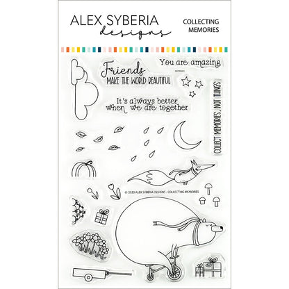 Alex Syberia Designs Collecting Memories Stamp Set - CraftSource Market: Craft Supplies & Kits Papercraft > Stamps > Photopolymer Stamps