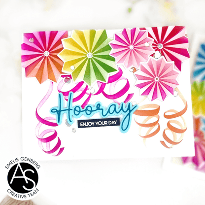 Alex Syberia Designs Congrats & Hooray Die Set - CraftSource Market: Craft Supplies & Kits Papercraft > Dies > Metal Cutting Dies