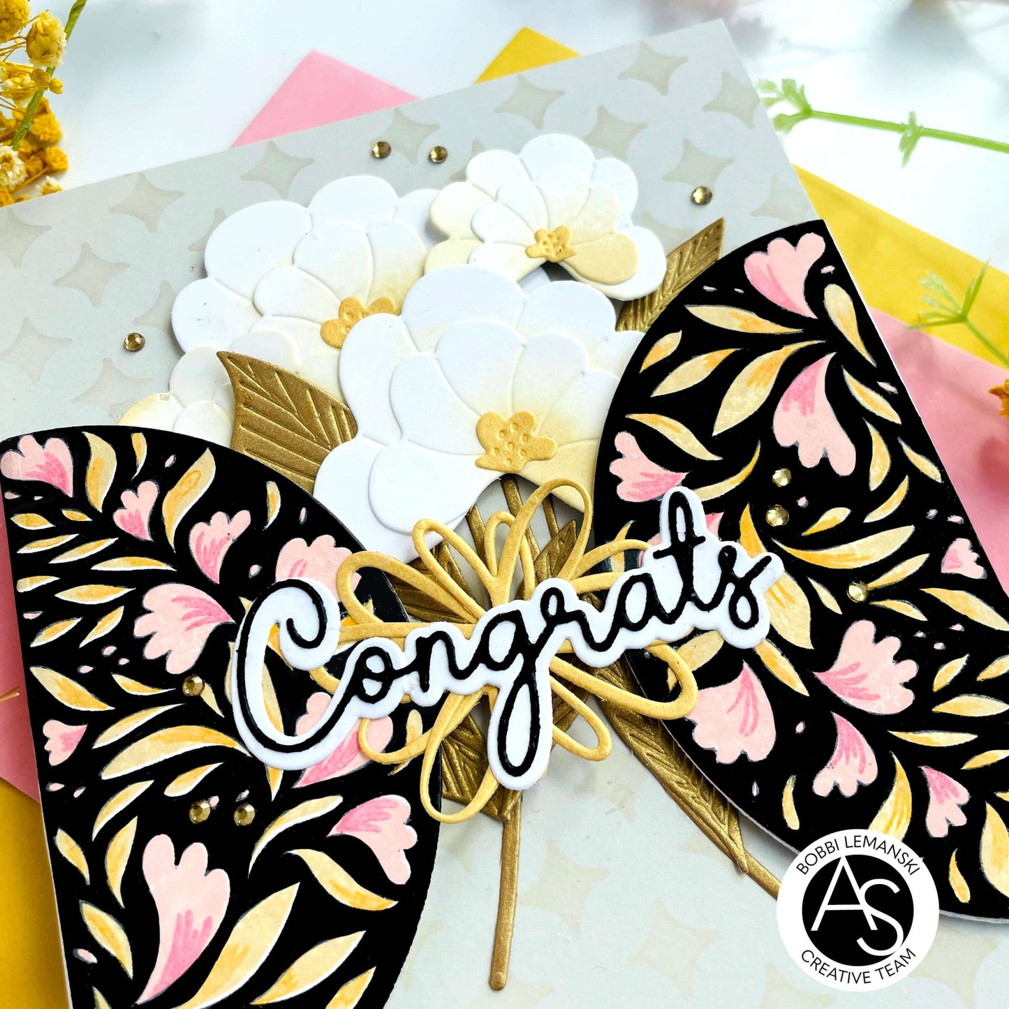 Alex Syberia Designs Congrats & Hooray Die Set - CraftSource Market: Craft Supplies & Kits Papercraft > Dies > Metal Cutting Dies