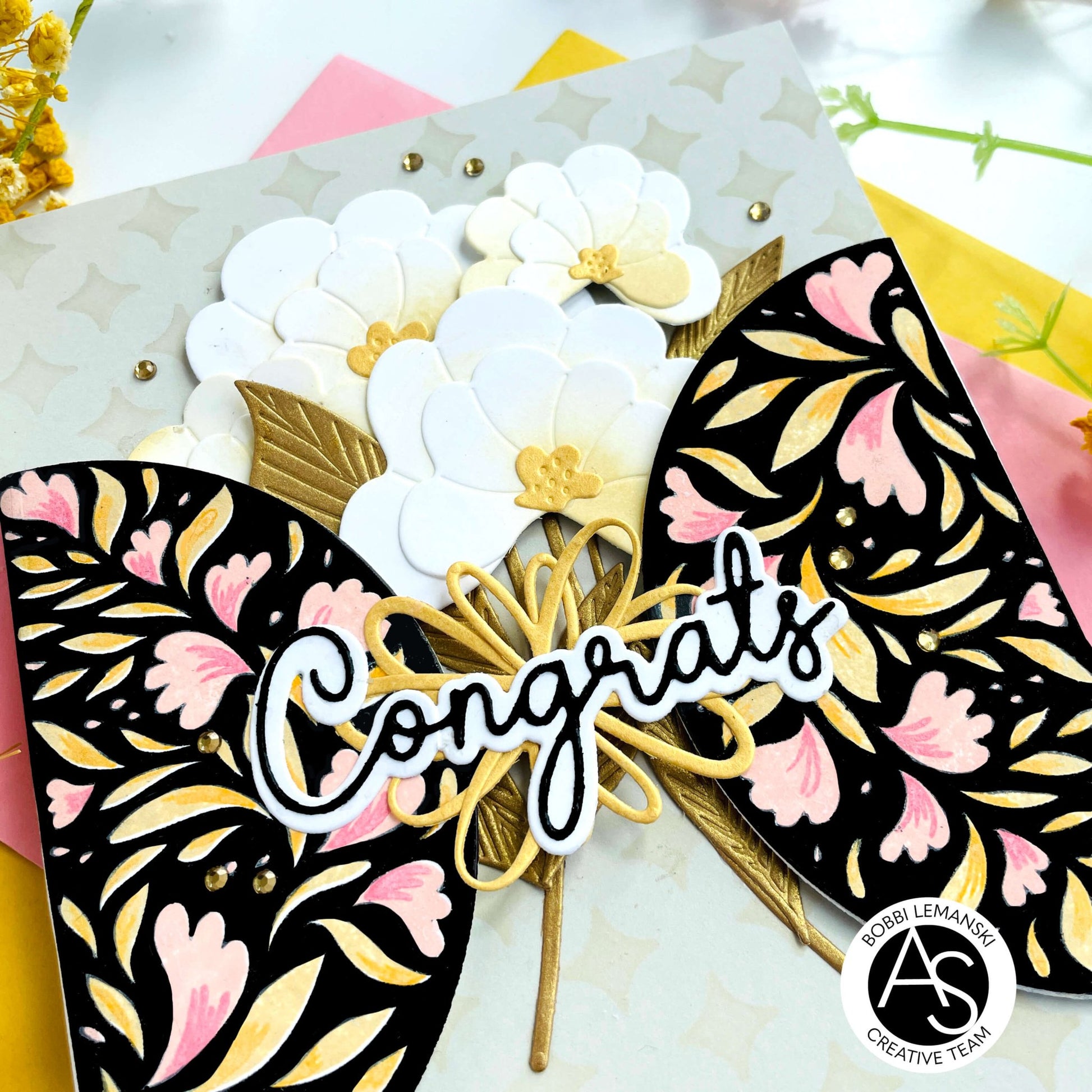 Alex Syberia Designs Congrats & Hooray Die Set - CraftSource Market: Craft Supplies & Kits Papercraft > Dies > Metal Cutting Dies
