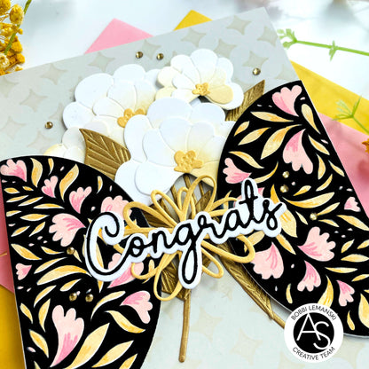 Alex Syberia Designs Congrats & Hooray Die Set - CraftSource Market: Craft Supplies & Kits Papercraft > Dies > Metal Cutting Dies