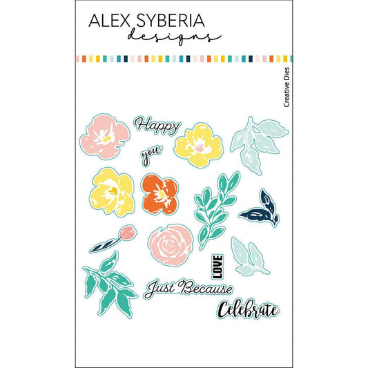 Alex Syberia Designs Create Your Own Happy Die Set - CraftSource Market: Craft Supplies & Kits Papercraft > Dies > Metal Cutting Dies