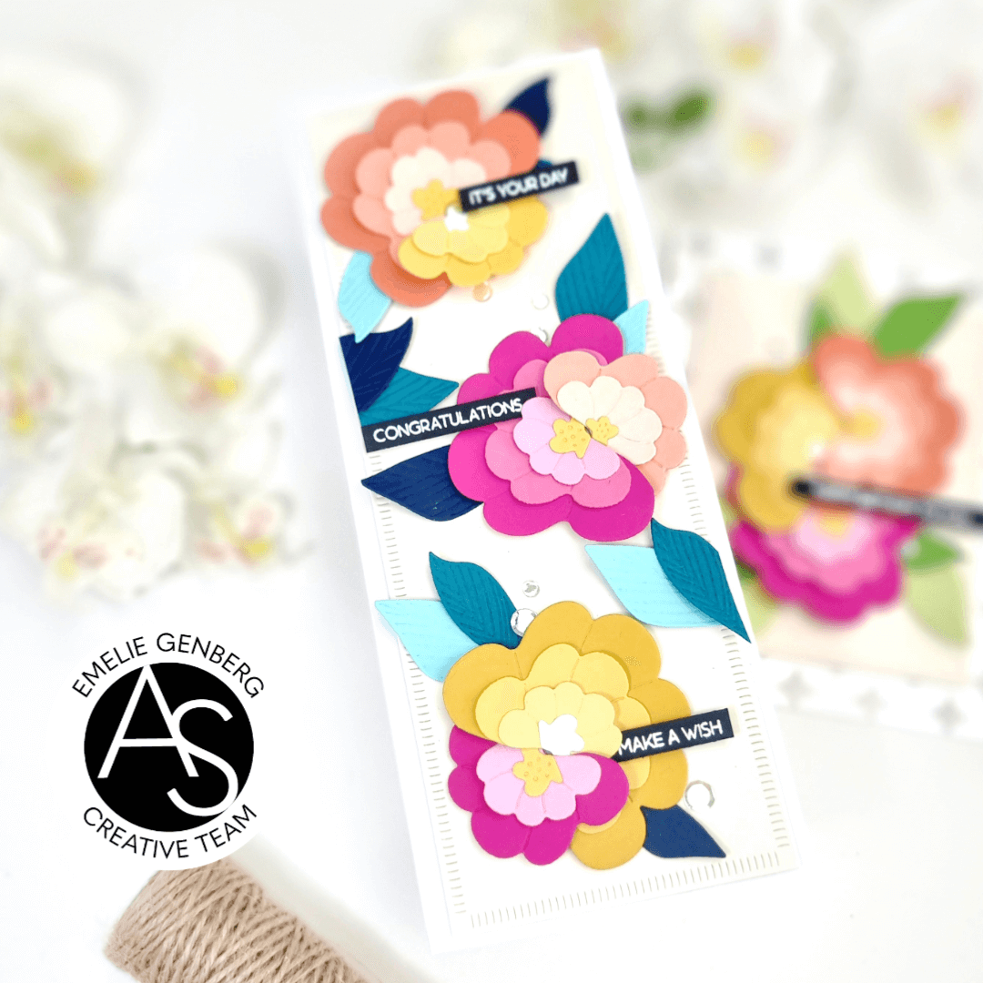 Alex Syberia Designs Delicate Blooms Die Set - CraftSource Market: Craft Supplies & Kits Papercraft > Dies > Metal Cutting Dies