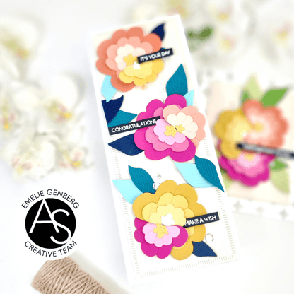 Alex Syberia Designs Delicate Blooms Die Set - CraftSource Market: Craft Supplies & Kits Papercraft > Dies > Metal Cutting Dies