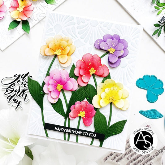 Alex Syberia Designs Delicate Blooms Die Set - CraftSource Market: Craft Supplies & Kits Papercraft > Dies > Metal Cutting Dies