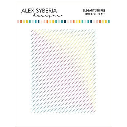 Alex Syberia Designs Elegant Stripes Hot Foil Plate - CraftSource Market: Craft Supplies & Kits Foiling and Letterpress