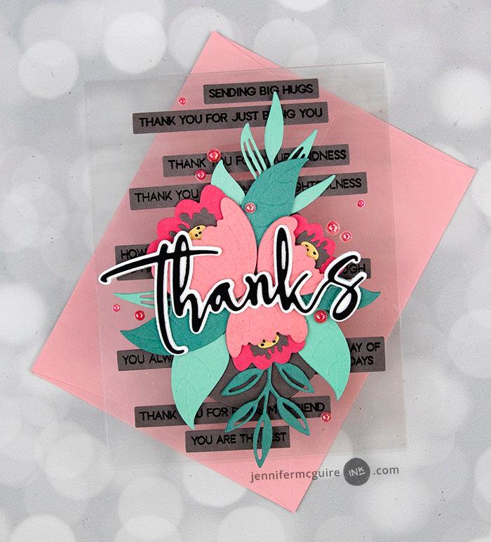 Alex Syberia Designs Expressing Gratitude Sentiments Die Set - CraftSource Market: Craft Supplies & Kits Papercraft > Dies > Metal Cutting Dies