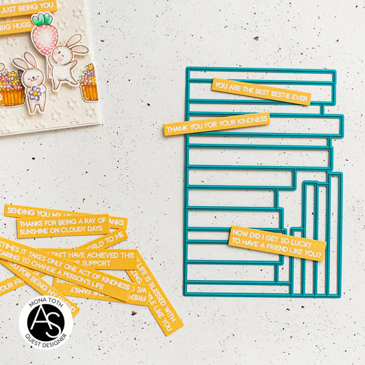 Alex Syberia Designs Expressing Gratitude Sentiments Die Set - CraftSource Market: Craft Supplies & Kits Papercraft > Dies > Metal Cutting Dies