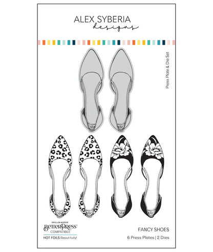 Alex Syberia Designs Fancy Shoes Press Plate & Die Set - CraftSource Market: Craft Supplies & Kits Papercraft > Dies > Metal Cutting Dies
