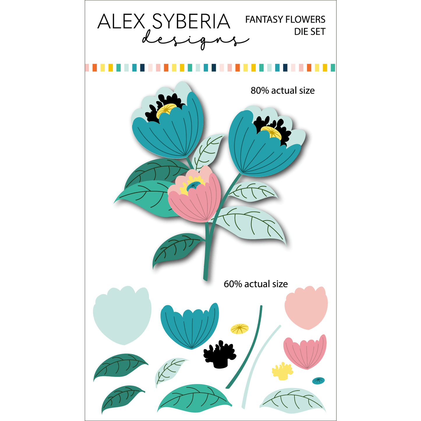 Alex Syberia Designs Fantasy Flowers Die Set - CraftSource Market: Craft Supplies & Kits Papercraft > Dies > Metal Cutting Dies