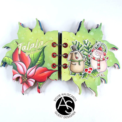 Alex Syberia Designs Festive Poinsettia Die Set - CraftSource Market: Craft Supplies & Kits Papercraft > Dies > Metal Cutting Dies