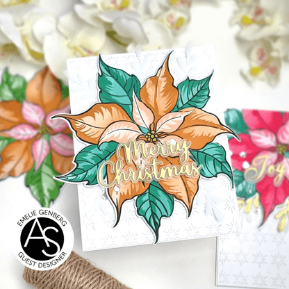Alex Syberia Designs Festive Poinsettia Stencil Set - CraftSource Market: Craft Supplies & Kits Papercraft > Stencils
