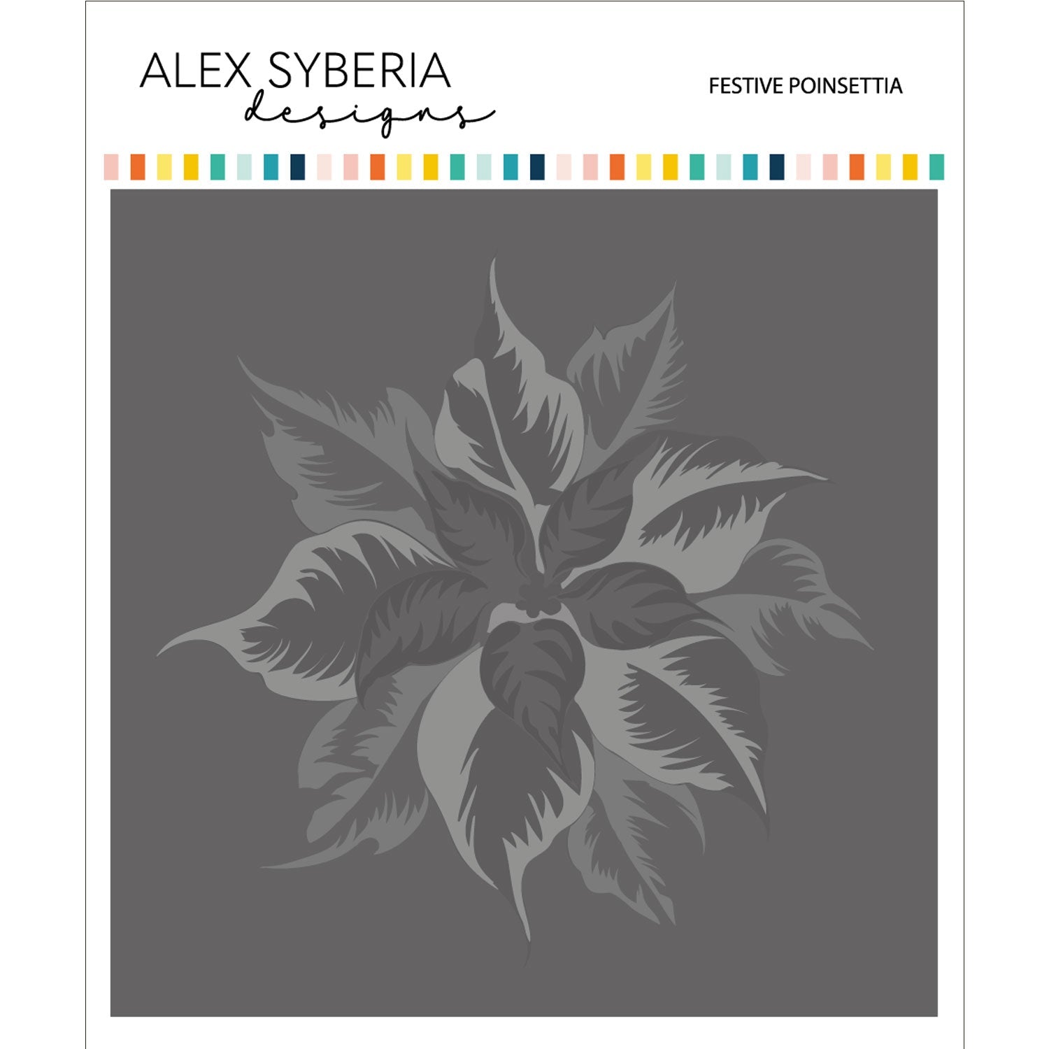 Alex Syberia Designs Festive Poinsettia Stencil Set - CraftSource Market: Craft Supplies & Kits Papercraft > Stencils