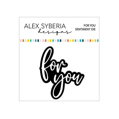 Alex Syberia Designs For You Sentiment Die Set - CraftSource Market: Craft Supplies & Kits Papercraft > Dies > Metal Cutting Dies