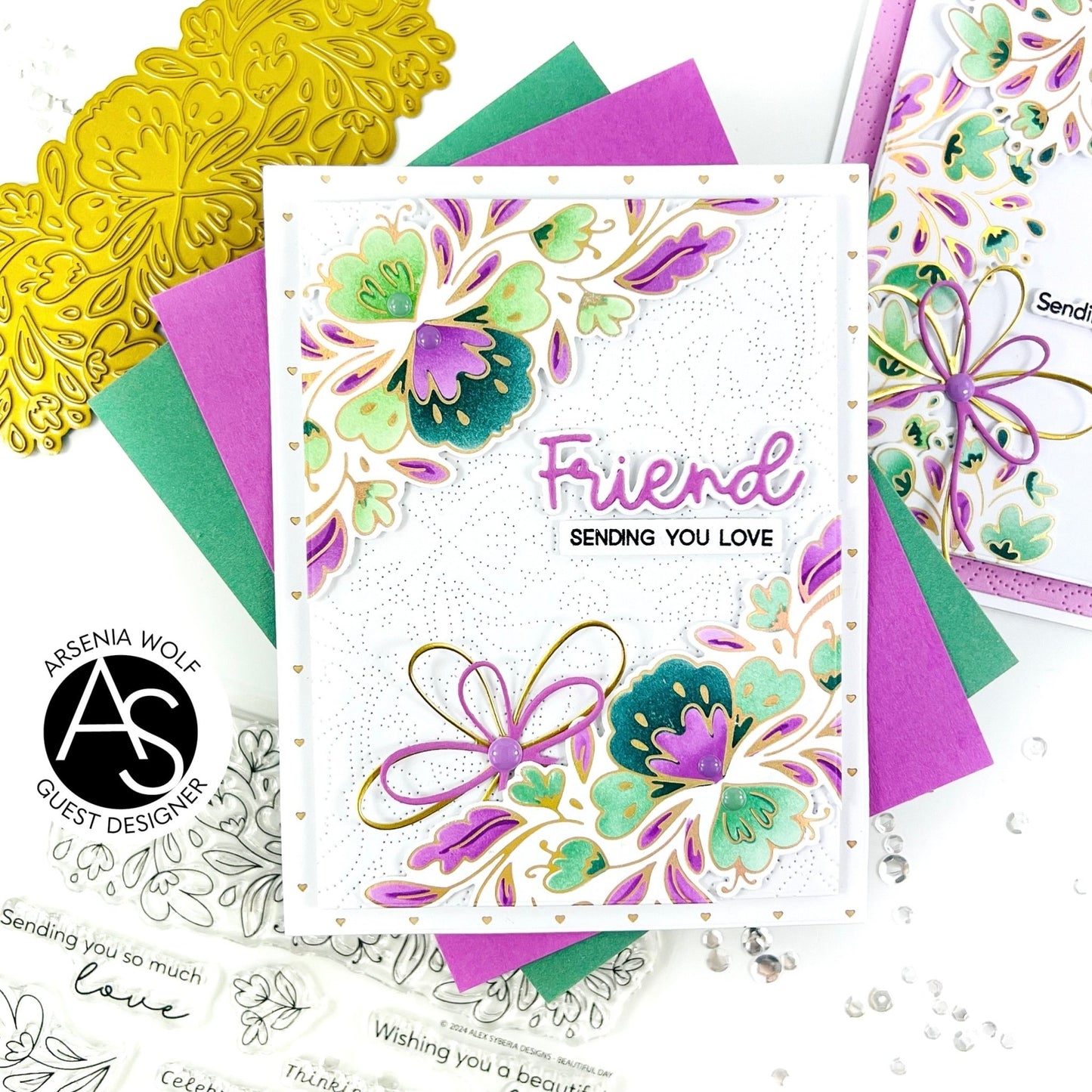 Alex Syberia Designs Friend Die - CraftSource Market: Craft Supplies & Kits Papercraft > Dies > Metal Cutting Dies