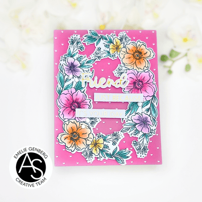 Alex Syberia Designs Friend Hot Foil Plate - CraftSource Market: Craft Supplies & Kits Foiling and Letterpress