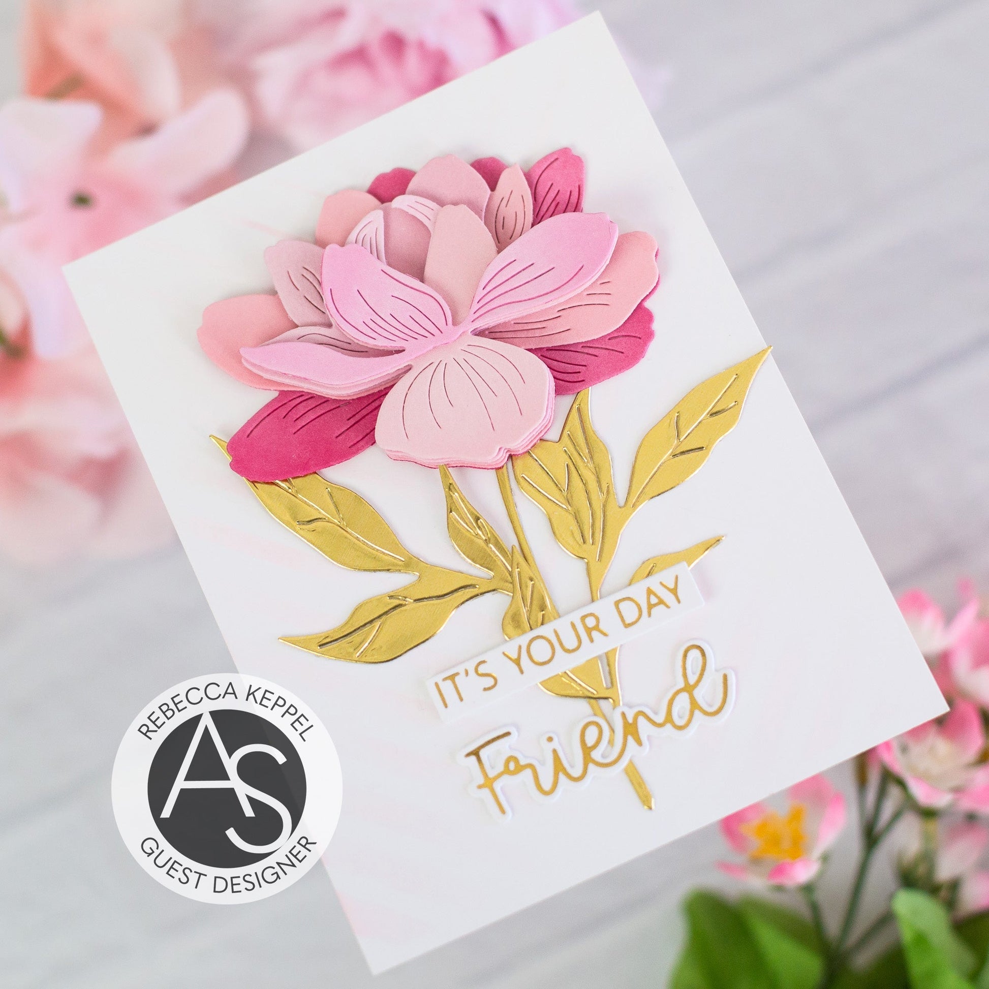 Alex Syberia Designs Friend Hot Foil Plate - CraftSource Market: Craft Supplies & Kits Foiling and Letterpress