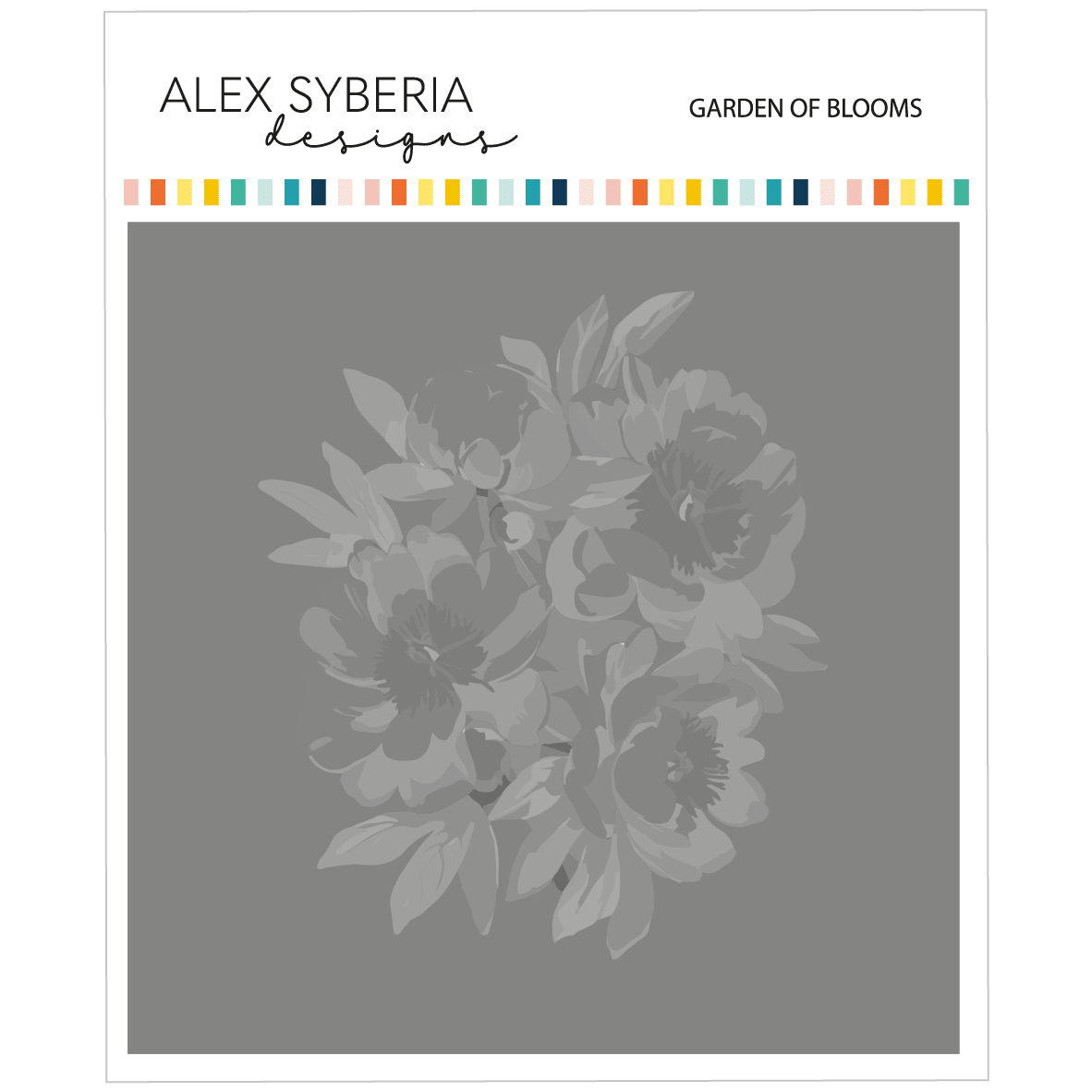 Alex Syberia Designs Garden of Blooms Stencil Set - CraftSource Market: Craft Supplies & Kits Papercraft > Stencils