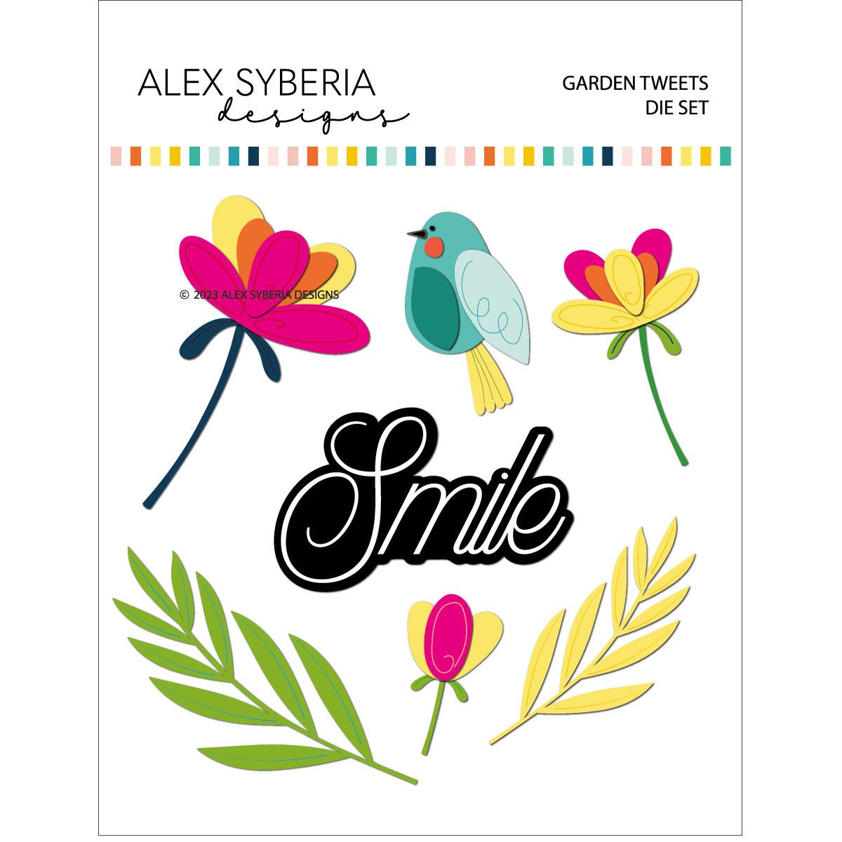 Alex Syberia Designs Garden Tweets Die Set - CraftSource Market: Craft Supplies & Kits Papercraft > Dies > Metal Cutting Dies