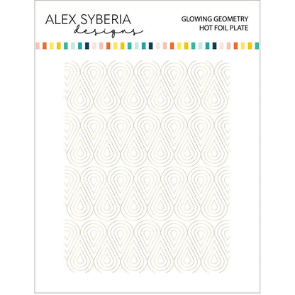 Alex Syberia Designs Glowing Geometry Hot Foil Plate - CraftSource Market: Craft Supplies & Kits Foiling and Letterpress