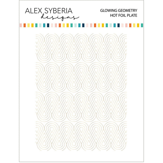 Alex Syberia Designs Glowing Geometry Hot Foil Plate - CraftSource Market: Craft Supplies & Kits Foiling and Letterpress