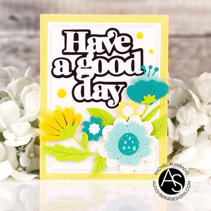 Alex Syberia Designs Good Day Quilted Rectangles Die Set - CraftSource Market: Craft Supplies & Kits Papercraft > Dies > Metal Cutting Dies